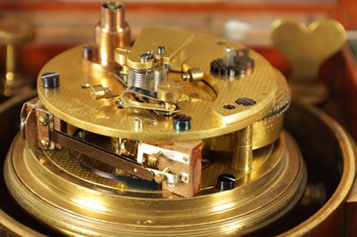 Lot 964 - DENT, ROYAL EXCHANGE, LONDON. 51940. A RARE TWO-DAY MARINE CHRONOMETER WITH STAPLE  ESCAPEMENT