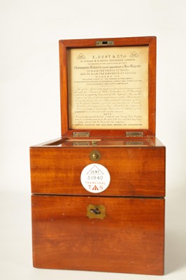 Lot 964 - DENT, ROYAL EXCHANGE, LONDON. 51940. A RARE TWO-DAY MARINE CHRONOMETER WITH STAPLE  ESCAPEMENT