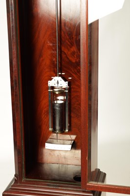 Lot 971 - A FINE REGENCY FIGURED MAHOGANY LONGCASE OBSERVATORY REGULATOR