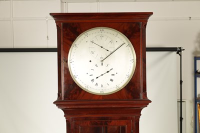 Lot 971 - A FINE REGENCY FIGURED MAHOGANY LONGCASE OBSERVATORY REGULATOR