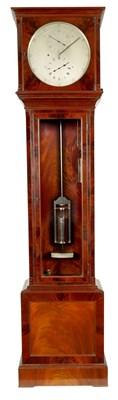 Lot 971 - A FINE REGENCY FIGURED MAHOGANY LONGCASE OBSERVATORY REGULATOR