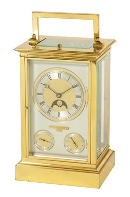 Lot 919 - SINCLAIR HARDING, NO. 554/22. A GIANT REPEATING CHRONOMETER CARRIAGE CLOCK