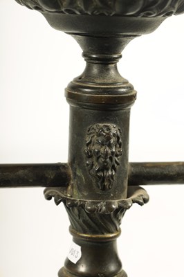 Lot 786 - A REGENCY BRONZE AND ORMOLU TABLE LAMP
