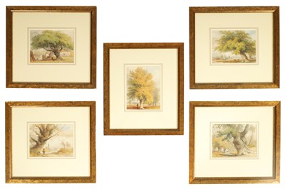 Lot 889 - JOSEPH NEEDHAM (1810-1890) A SET OF FIVE WATERCOLOURS