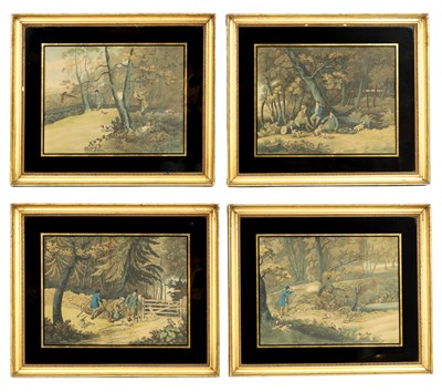 Lot 869 - A SET OF FOUR REGENCY SPORTING AQUATINTS