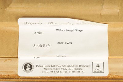 Lot 820 - WILLIAM JOSEPH SHAYER (1811-1892) A SET OF FOUR OILS ON CANVAS
