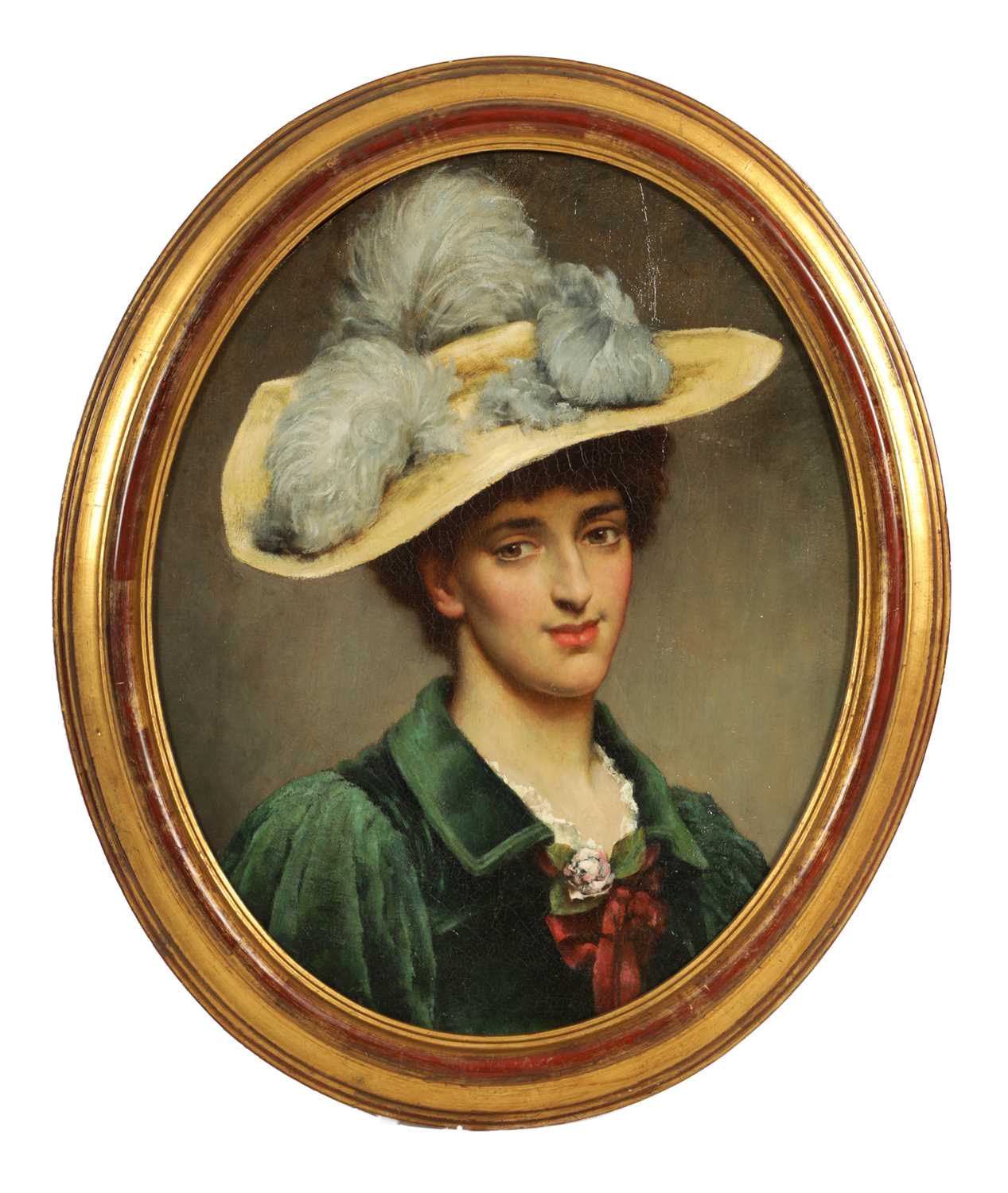 Lot 892 - A LATE 19TH CENTURY OIL ON CANVAS LAID ON