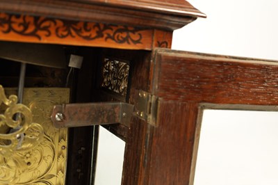 Lot 502 - JONATHAN HOCKER, READING. A RARE QUEEN ANNE WALNUT AND ARABESQUE MARQUETRY  EIGHT-DAY VERGE BRACKET CLOCK WITH PULL QUARTER REPEAT