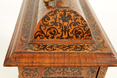 Lot 502 - JONATHAN HOCKER, READING. A RARE QUEEN ANNE WALNUT AND ARABESQUE MARQUETRY  EIGHT-DAY VERGE BRACKET CLOCK WITH PULL QUARTER REPEAT