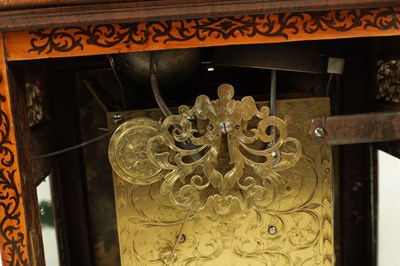 Lot 502 - JONATHAN HOCKER, READING. A RARE QUEEN ANNE WALNUT AND ARABESQUE MARQUETRY  EIGHT-DAY VERGE BRACKET CLOCK WITH PULL QUARTER REPEAT