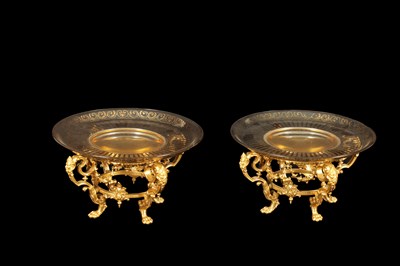 Lot 775 - FERDINAND BARBEDIENNE. AN UNUSUAL SET OF EIGHT 19TH CENTURY ORMOLU TABLE COMPORTS