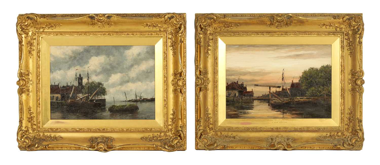 184 - JAN VAN COUVER (1839-1909) A PAIR OF LATE 19TH CENTURY OILS ON CANVAS