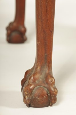 Lot 1063 - A FINE 19TH CENTURY FIDDLE BACK MAHOGANY ENGLISH COLLECTORS CABINET IN THE CHINESE TASTE