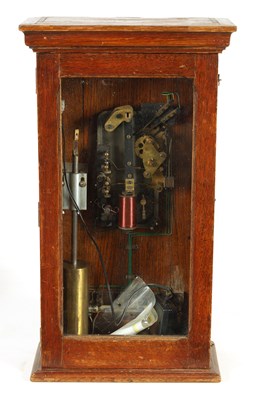 Lot 1130 - AN EARLY 20TH CENTURY SILENT ELECTRIC CLOCK CO. MASTER CLOCK