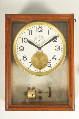 Lot 1162 - AN EARLY 20TH CENTURY FRENCH BRILLIE ELECTRIC MASTER CLOCK