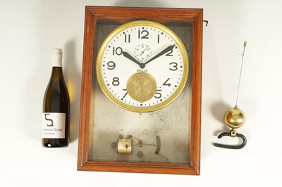 Lot 1162 - AN EARLY 20TH CENTURY FRENCH BRILLIE ELECTRIC MASTER CLOCK