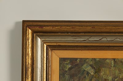 Lot 810 - AN EARLY 20TH CENTURY ABSTRACT HEAVY IMPASTO OIL ON CANVAS