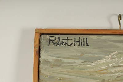 Lot 806 - ROBERT WILLIAM HILL (1932-1990) OIL ON BOARD