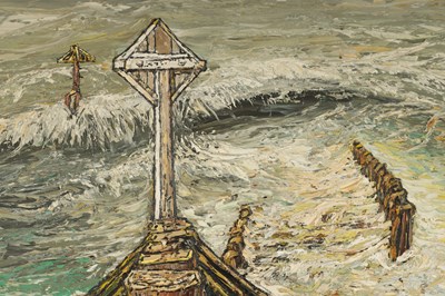 Lot 806 - ROBERT WILLIAM HILL (1932-1990) OIL ON BOARD