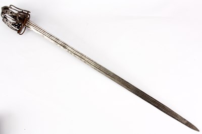 Lot 375 - A 17th CENTURY SCOTTISH BASKET HILTED...