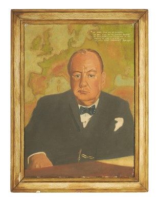 Lot 821 - A MID 20TH CENTURY PORTRAIT OIL ON CANVAS