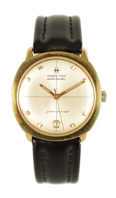 Lot 317 - A GENTLEMAN'S HAMILTON AUTOMATIC PAN-EUROP WRISTWATCH