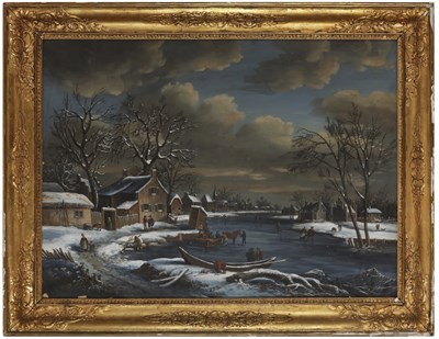 Lot 829 - A 19TH CENTURY DUTCH GOUACHE ON PAPER