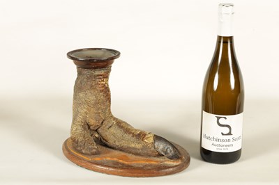 Lot 648 - AN EARLY 20TH CENTURY TAXIDERMY OSTRICH FOOT