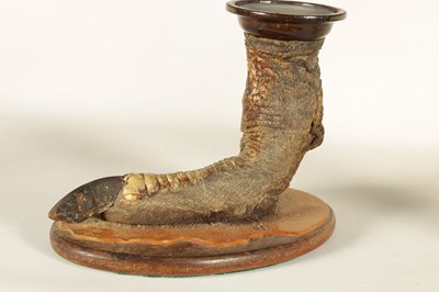 Lot 648 - AN EARLY 20TH CENTURY TAXIDERMY OSTRICH FOOT