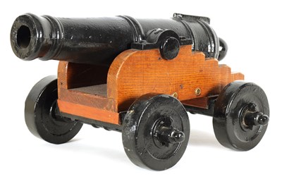 Lot 275 - A LATE 19TH CENTURY CAST IRON SIGNALLING CANNON