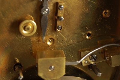 Lot 419 - VINER, REGENT STREET, LONDON. A FINE MID 19TH CENTURY ROSEWOOD DOUBLE FUSEE LIBRARY CLOCK WITH LEVER ESCAPEMENT