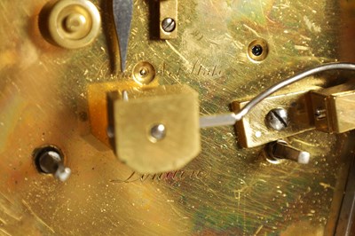 Lot 419 - VINER, REGENT STREET, LONDON. A FINE MID 19TH CENTURY ROSEWOOD DOUBLE FUSEE LIBRARY CLOCK WITH LEVER ESCAPEMENT