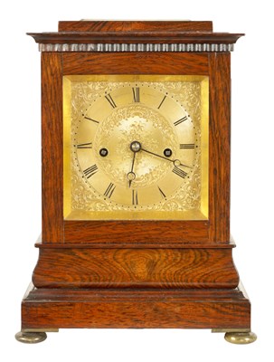 Lot 516 - BROCKBANK AND ATKINS, LONDON. 2137. A FINE AND SMALL ROSEWOOD DOUBLE FUSEE LIBRARY CLOCK WITH LEVER ESCAPEMENT