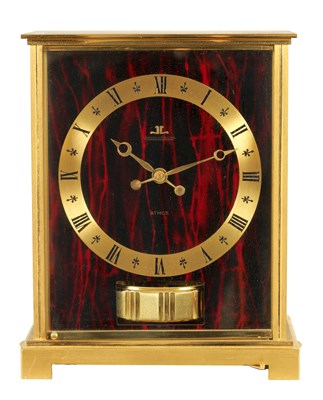 Lot 492 - A 1970’S JAEGER-LECOULTRE ‘EMBASSY ROUGE’ ATMOS CLOCK