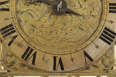 Lot 491 - SAMUEL BETTS, LONDINI. A CHARLES II BRASS LANTERN CLOCK