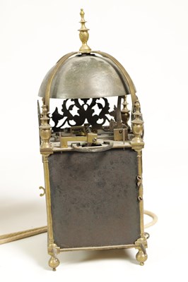 Lot 491 - SAMUEL BETTS, LONDINI. A CHARLES II BRASS LANTERN CLOCK