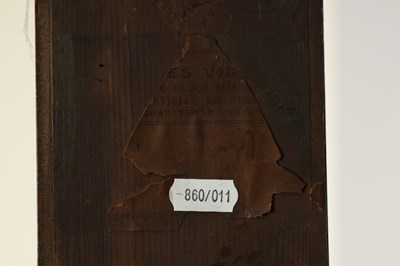 Lot 399 - FRASER, LONDON. A GEORGE III MAHOGANY STICK BAROMETER