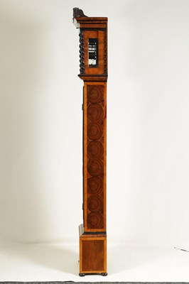 Lot 489 - JAMES CLOWES, LONDINI FECIT. A FINE WILLIAM AND MARY 10" MARQUETRY INLAID WALNUT LONGCASE CLOCK