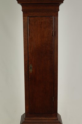 Lot 409 - RICHARD COMBER, LEWES. A GEORGE III OAK 30-HOUR LONGCASE CLOCK