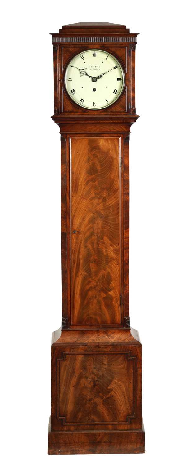 Lot 511 - MURRAY, LONDON. A FINE AND SMALL REGENCY DOMESTIC REGULATOR LONGCASE CLOCK