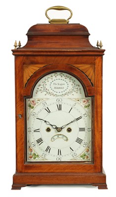 Lot 512 - THOMAS LOGAN, MAYBOLE.  A GEORGE III SCOTTISH MAHOGANY VERGE BRACKET CLOCK