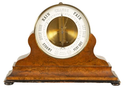 Lot 503 - A LARGE LATE 19TH CENTURY BOURDON AND RICHARD ANEROID BAROMETER