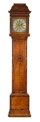 Lot 391 - SAMUEL OGDEN, LONDINI FECIT. A FINE GEORGE I BURR WALNUT LONGCASE CLOCK