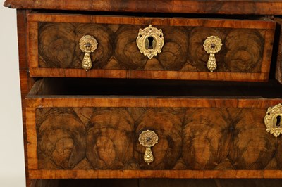 Lot 726 - A FINE WILLIAM AND MARY OYSTERED LABURNUM INLAID CHEST OF DRAWERS