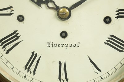 Lot 441 - W. ROSKELL, & CO. LIVERPOOL. A LATE 19TH CENTURY GOTHIC OAK TRIPLE FUSEE BRACKET CLOCK