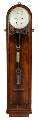 Lot 405 - WILLIAM GERRARD, LIIVERPOOL. A MID 19TH CENTURY WALL MOUNTED MAHOGANY REGULATOR