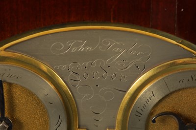 Lot 517 - JOHN TAYLOR, LONDON. A GEORGE III ORMOLU MOUNTED MAHOGANY MUSICAL BRACKET CLOCK
