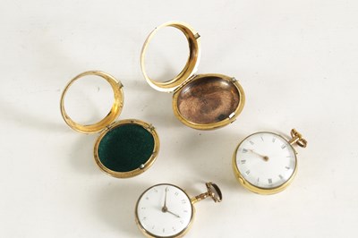 Lot 235 - JOHN ROOKE, BERKELEY SQUARE, LONDON. A GILT PAIR CASED VERGE POCKET WATCH