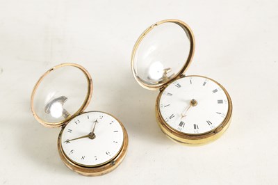 Lot 235 - JOHN ROOKE, BERKELEY SQUARE, LONDON. A GILT PAIR CASED VERGE POCKET WATCH