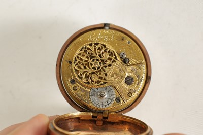 Lot 235 - JOHN ROOKE, BERKELEY SQUARE, LONDON. A GILT PAIR CASED VERGE POCKET WATCH